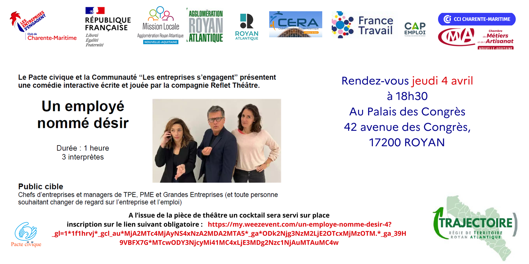 invitation un employé nommé désir